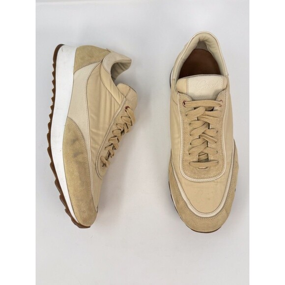 Good Man Brand Triumph Mens Shoes Brown Suede Trainer Sneakers Low Top US 10 - Picture 6 of 12